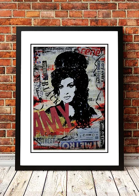 Amy Winehouse 'Art' Poster - Framed A2
