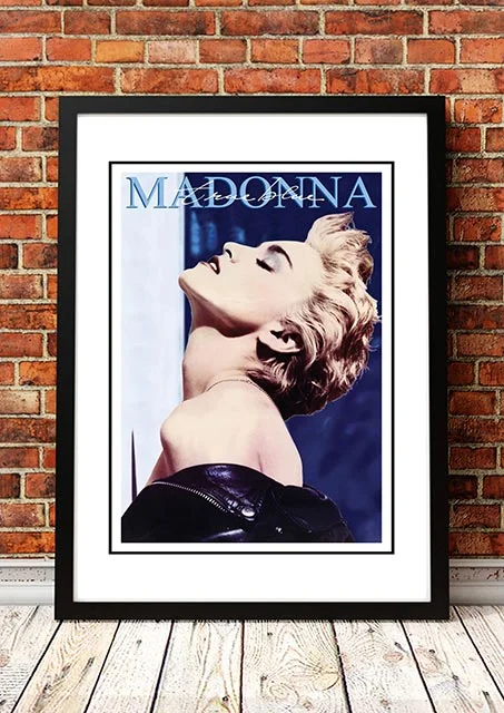 Madonna ‘True Blue’ In Store Promotional Poster 1986 - Framed A2