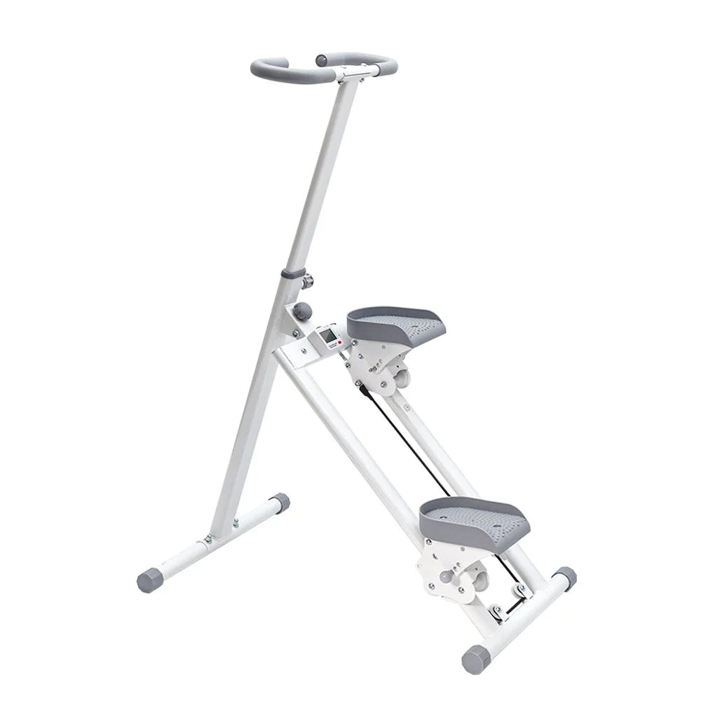 Foldable Stair Stepper for Home Gym Exercise Height Adjustable Vertical Climber Machine 150kg Loading Capacity with Digital Display for Full-Body Workout