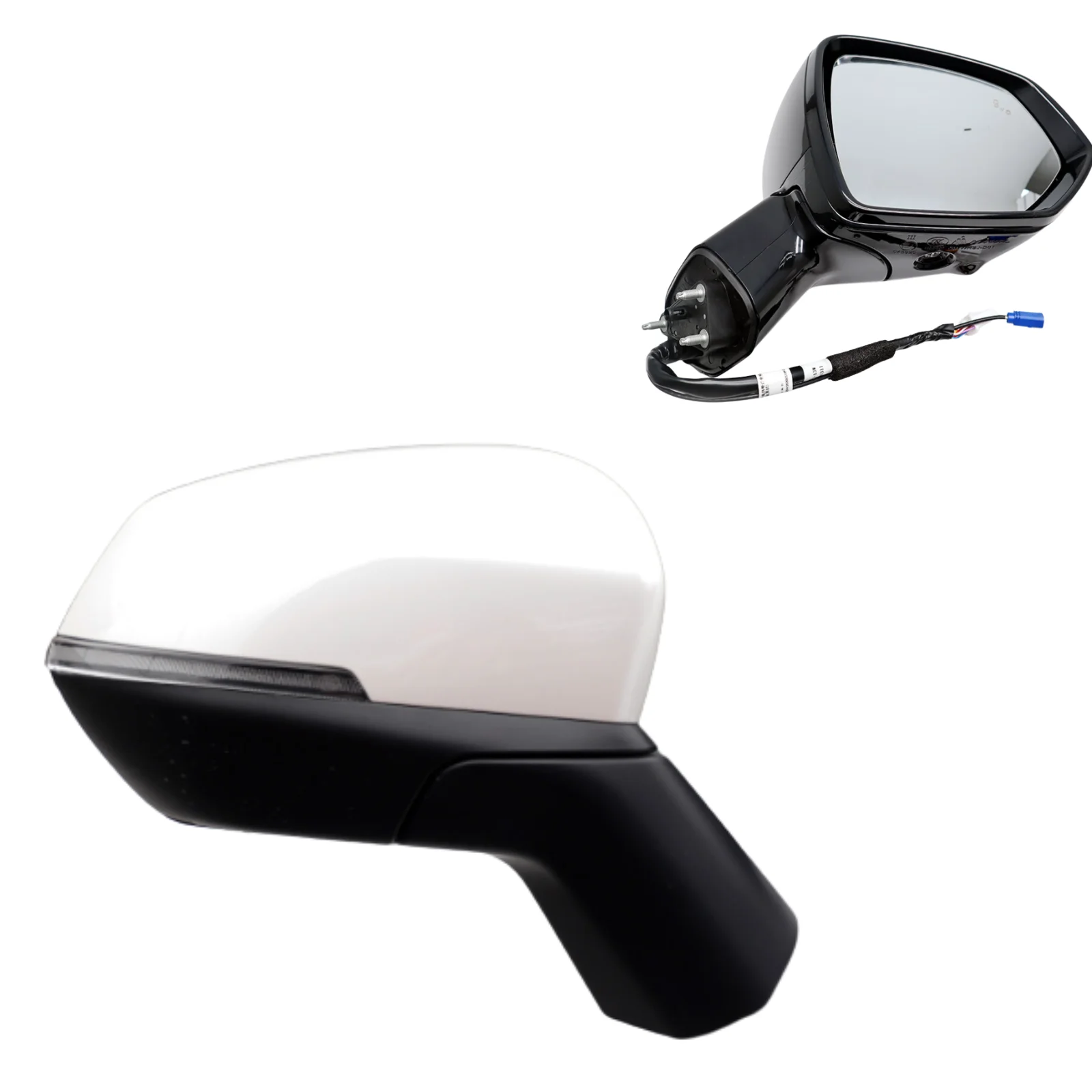 White/Black (Please tell the supplier which color) 5 +1 Wire RH 2022 and before Great Wall Haval H6 Edition Electric Folding Steering Car Rearview Assembly Exterior Mirrors
