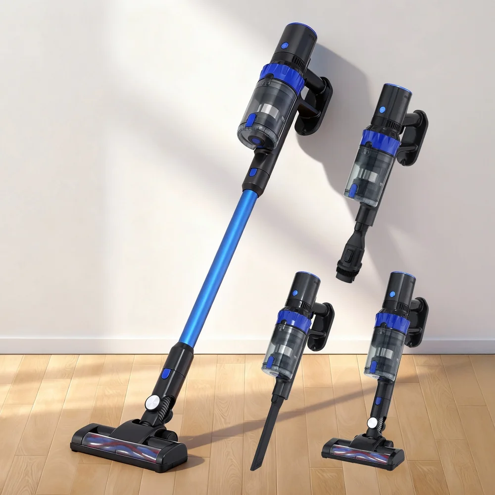 Devanti Stick Vacuum Cleaner Brushless Cordless 350W Blue