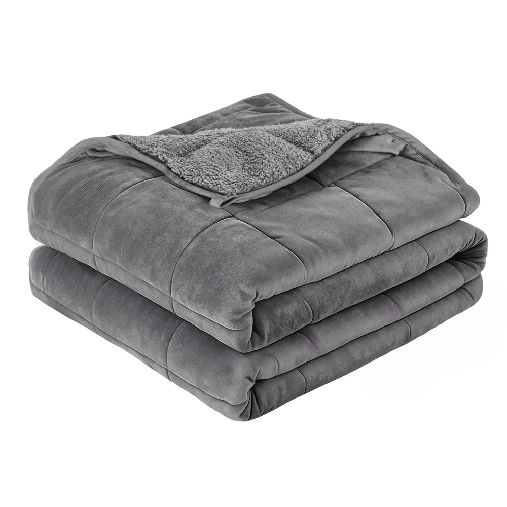 Giselle 11KG Weighted Blanket Adults Kid Anti Anxiety Gravity Blankets Sherpa Fleece